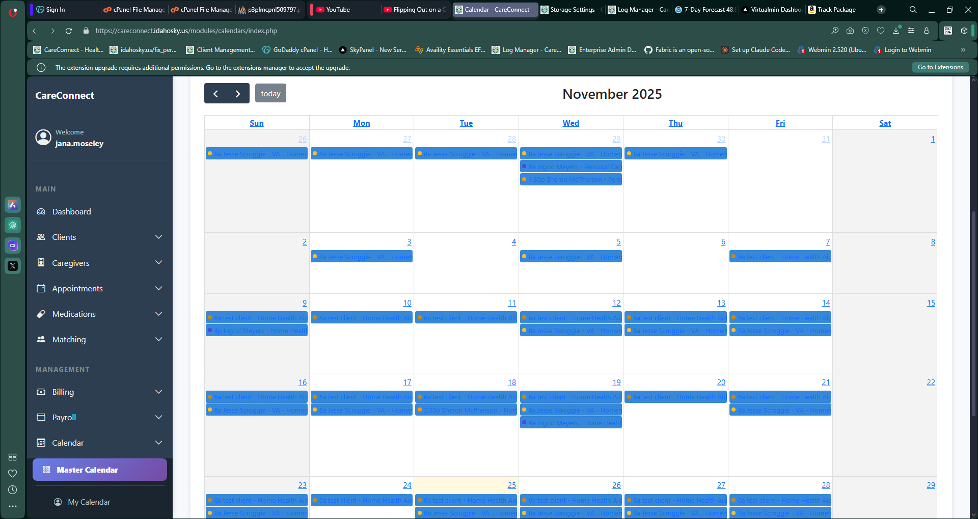 CareConnect interface screenshot
